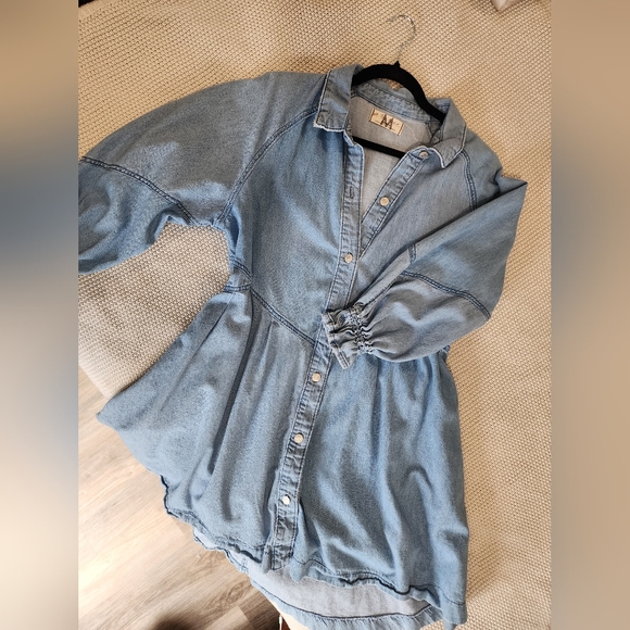 Free people denim dress - Picture 1 of 2